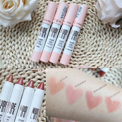 KS04 ลปสตกเกาหล ลปสตกกนนำ Golden Rose โกลเดน โรส ลปสตก นดลค ครมมไซน Nude Look