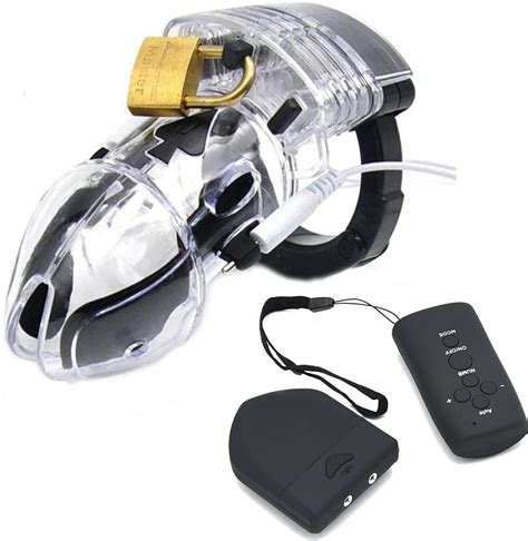 Penis Cage Electric Shock Chastity Belt For Men Sex E Stim Chastity