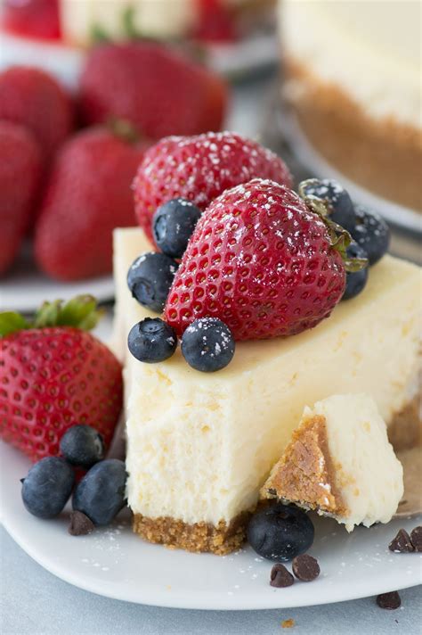 A Perfect Classic Cheesecake Recipe With A Graham Cracker Crust If You