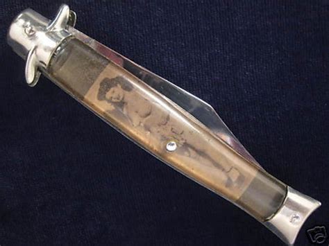 Johnston Wwii Risque Nude Picture Knife Old Knives
