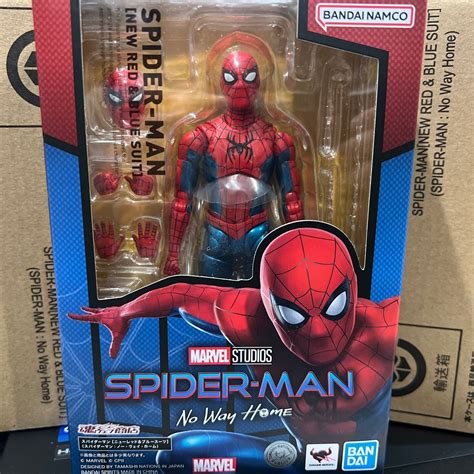 Bandai Sh Figuarts Spider Man No Way Home New Red Blue Suit Us Seller