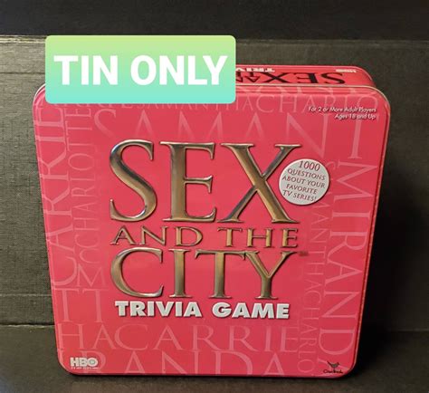 Sex And The City Trivia Game Empty Tin Only Etsy