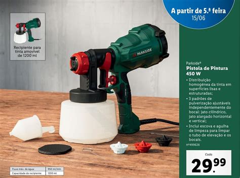 Promo O Parkside Pistola De Pintura W Em Lidl