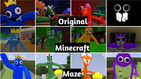 Rainbow Friends 2 Vs Rainbow Friends 2 Minecraft Vs Rainbow Friends 2