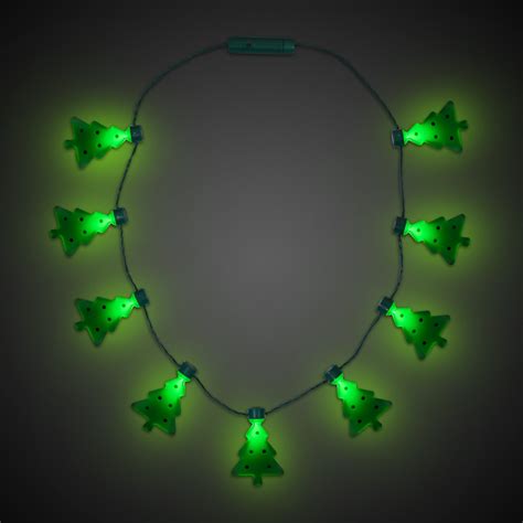 LED Christmas Tree Necklace