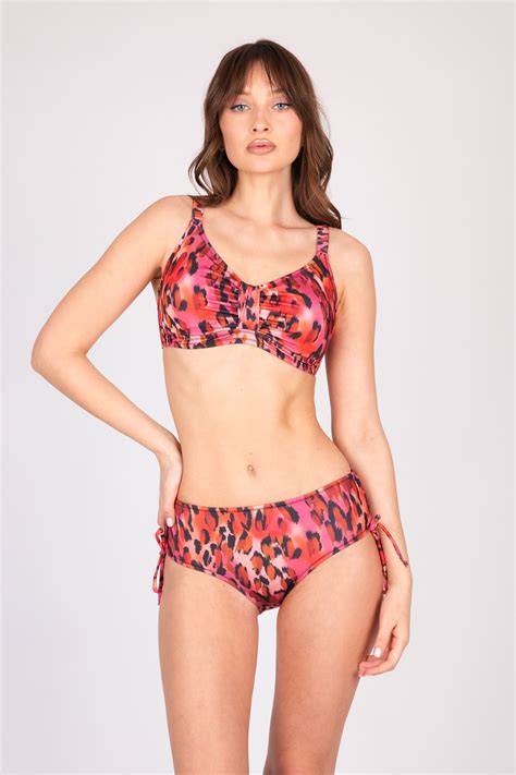 Leopar Desenli Toparlayıcı Bikini