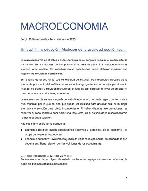 Macro Economistas Resumen Completo Macroeconom A Para Economistas