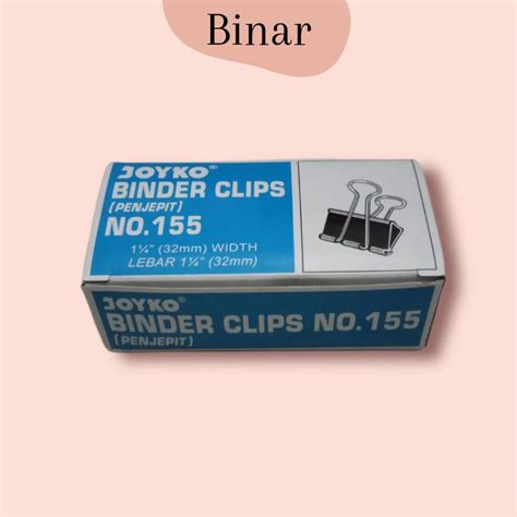 Jual Binder Clip Clip Kertas Penjepit Kertas Joyko 155 1 Pak 12