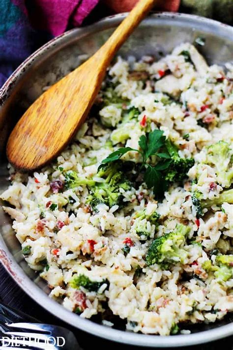 One Skillet Broccoli And Rice Ranch Chicken Recipe An Easy Weeknight Skillet Dinner That Is