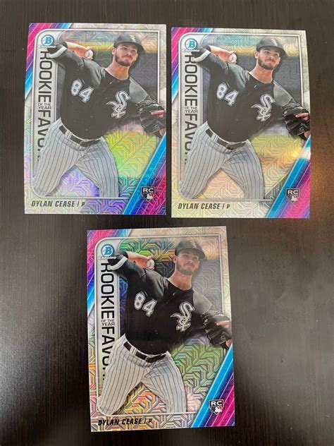 2020 Bowman Chrome MegaBox Dylan Cease Rookie Year ROYF Mojo Refractor