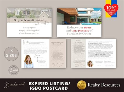 Real Estate Postcard Template Expired Listing Postcard Fsbo Postcard