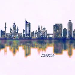 Leipzig Skyline By Towseef Dar Wall Art