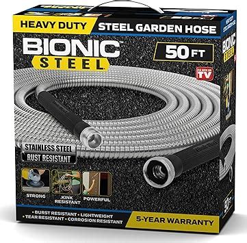 Bionic Steel Metal Garden Hose Ft Rust Proof Stainless Steel