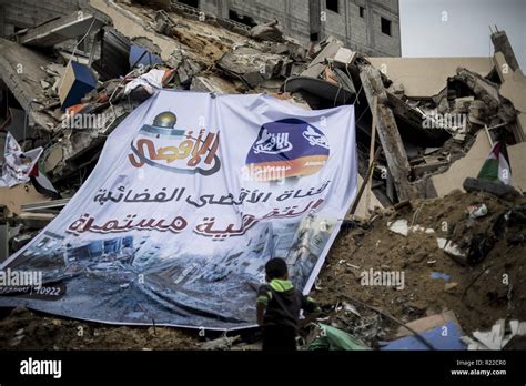 La città di Gaza la striscia di Gaza la Palestina Xv Nov 2018 Un