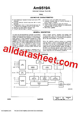 AM9519A Datasheet PDF Advanced Micro Devices