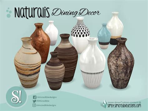 The Sims Resource Naturalis Dining Vase Large