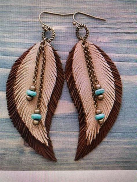 Pin By Karissa Koeppl On Leather Earrings Feather Earrings Diy