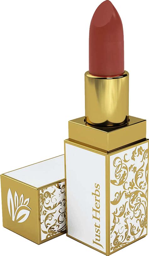Buy JUST HERBS HERB ENRICHED AYURVEDIC LIPSTICK MEDIUM NUDE BROWN SHADE NO Online Get