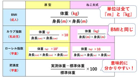 【看護師国家試験勉強】bmi肥満度カウプ指数ローレル指数 計算式と基準値をバッチリ克服！ ねこ太と共に歩む看護未来