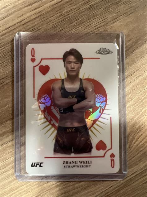 Topps Chrome Ufc Zhang Weili Kaq Kings And Queens Ssp Case Hit