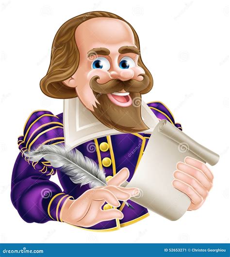 Cartoon Shakespeare Stock Vector Image 52653271