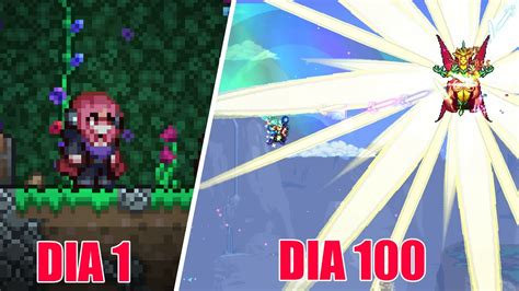 PASE 100 DIAS COMO INVOCADOR EN TERRARIA MODO MAESTRO YouTube