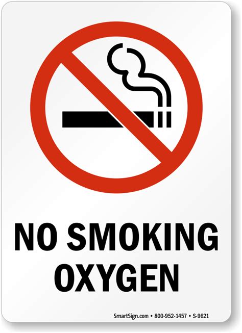 Oxygen Signs Oxygen In Use Signs No Smoking Oxygen