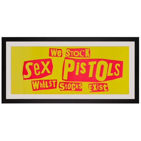 Sex Pistols Original Vintage Promo Banner Poster British At Stdibs