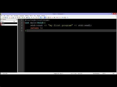 How To Compile And Run A C C Program By Notepad YouTube