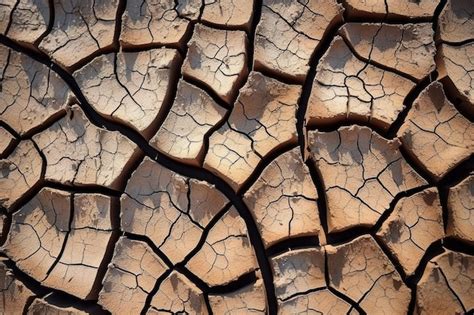 Premium Ai Image Cracked Earth Texture Background