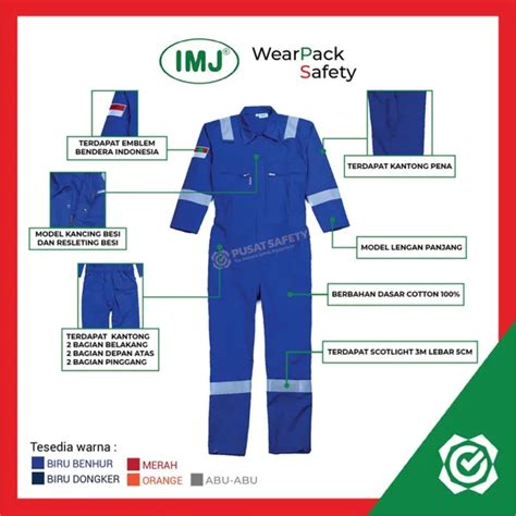 Jual Wearpack Safety Imj Coverall Full Cotton 3m Pusat Safety