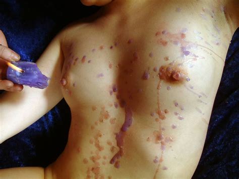 Blonde British Fetish Slavegirl In Extreme Bdsm Facial Hotwaxing