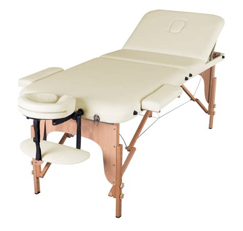 Массажный стол DEN COMFORT - дерево (бук), 3 секции, бизнес - Массажный ...