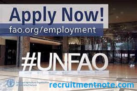 United Nations Fao Is Hiring Young Professionals Programme 2023 Fully