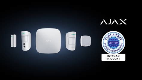 Five Ajax products are now certified according to Swedish standard SSF