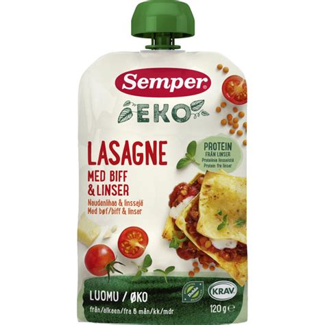 K P Semper Eko Lasagne Biff Linser G