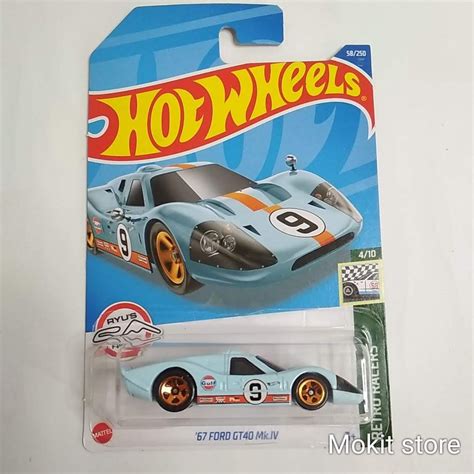 Jual Hotwheels 67 Ford GT40 MK IV Hot Wheels Mattel Original Shopee Indonesia