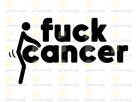 Cancer SVG Fuck Cancer SVG Cancer Awareness SVG Fight Etsy