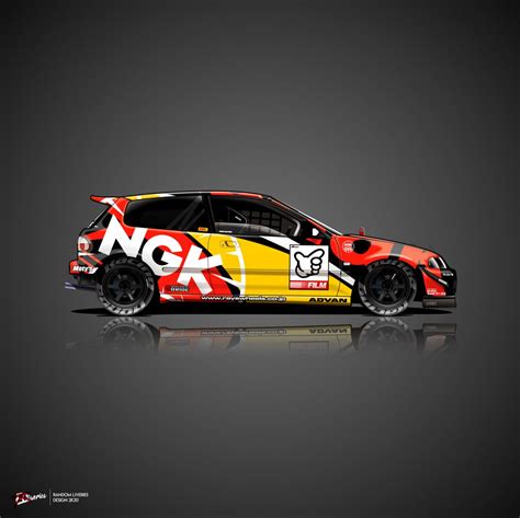 Eg hatch livery | Racing car design, Civic eg, Camaro car