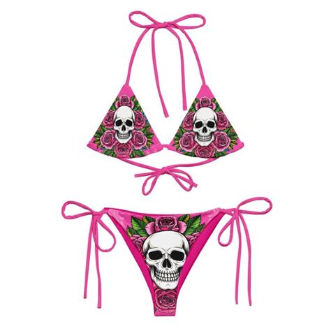 Skull Bikini Etsy