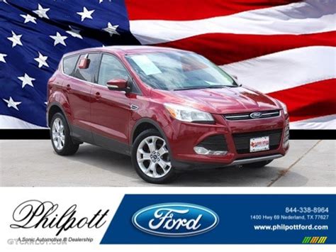 2013 Ruby Red Metallic Ford Escape Sel 16l Ecoboost 130203188 Photo