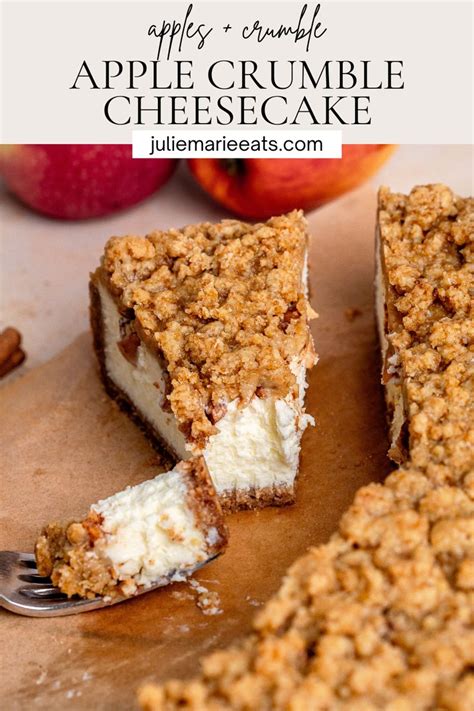 Apple Crumble Cheesecake Julie Marie Eats Recipe Winter Dessert