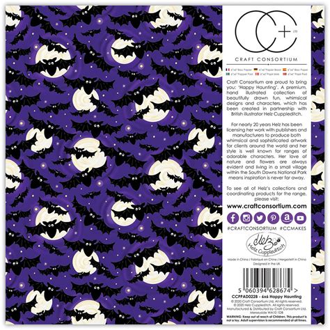 Craft Consortium Happy Haunting Collection 6 X 6 Paper Pad