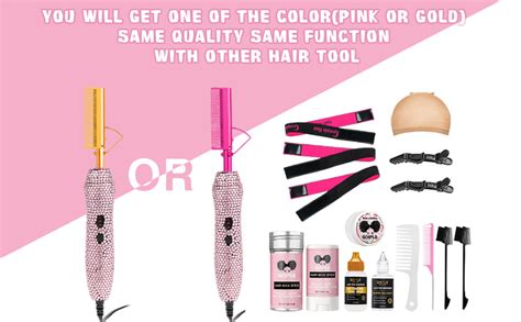 Amazon Electric Hot Comb Hair Straightener Electrical Straightening Comb Curling Iron For