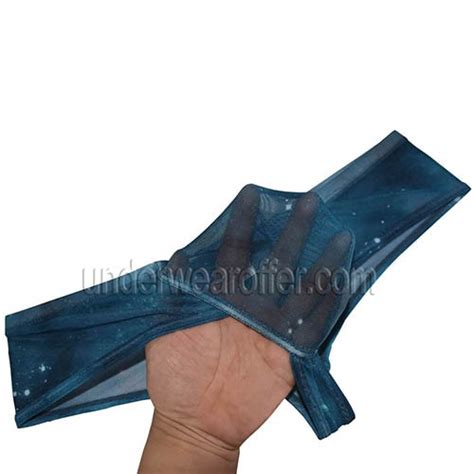 New Sexy Men S Starry Sky Mesh Pouch Mini Bikini Brief Underwear Half Cover Back Cheeky Boxer MU2084