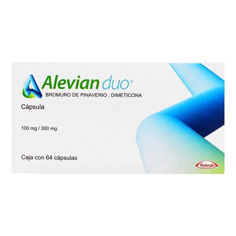 Alevian Duo Bromuro De Pinaverio Mg Dimeticona Mg C Psulas