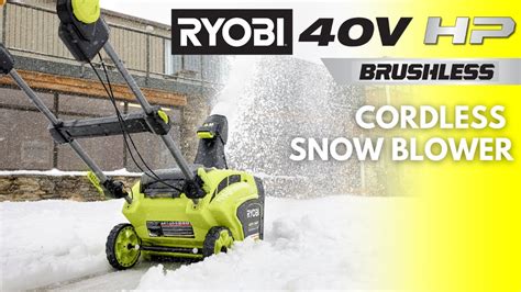 QUIETEST SNOWBLOWER Ryobi Electric Snow Blower Unbox 57 OFF