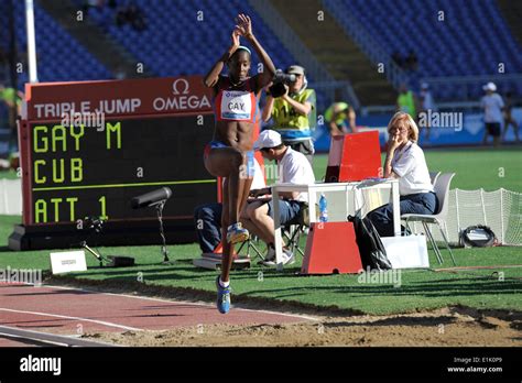 Rome Italy Th June Mabel Gay In The Womens Triple Jump During The Iaaf Diamond League