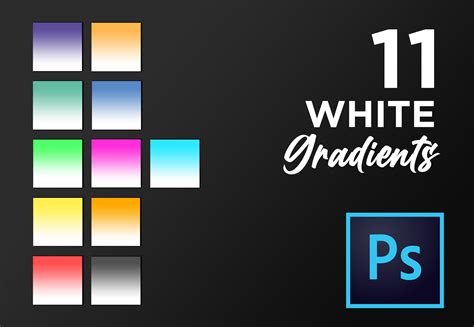 Photoshop White to Color Gradient Bundle Graphic by TiveCreate ...