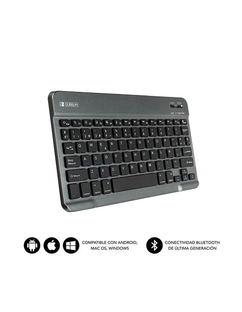 Subblim Teclado Smart Bluetooth Para Tablet Y Smart Tv Gris